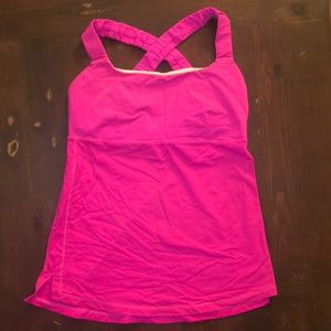 lululemon athletica built in bra tank top